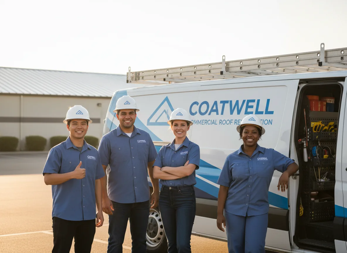Commercial roof coating company in Baldwin, IA