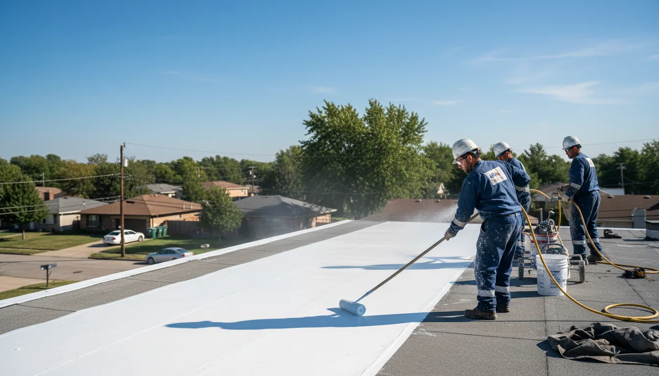 Commercial roof coating in Baldwin, IA near me